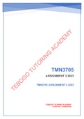 TMN3705 ASSIGNMENT 3 2023