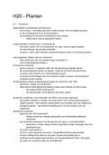 Biologie samenvatting - nectar, vwo 6, 4e editie, H20 planten