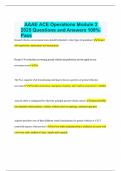 AAAE ACE Operations Module 3 2025 Questions and Answers 100% Pass