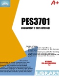 PES3701 Assignment 2 (QUIZ) 2023 (673999)