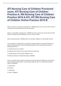 ATI Nursing Care of Children Proctored exam, ATI Nursing Care of Children Practice A, RN Nursing Care of Children Practice 2019 A ATI, ATI RN Nursing Care of Children Online Practice 2019 B