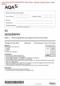 2024 AQA AS GEOGRAPHY 7036/1 Paper 1 Question Paper & MarkScheme (Merged) June 2024 [VERIFIED]