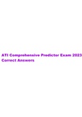 ATI Comprehensive Predictor Exam 2023 Correct Answers.