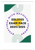 EDL3703 EXAM PACK 2024/2025