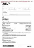 2024 AQA AS GERMAN 7661/2R Paper 2 Writing Question Paper & MarkScheme (Merged) June 2024 [VERIFIED] 