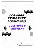 LCR4805 EXAM PACK 2024/2025