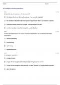 Sterilization and disinfection - CST Exam (Latest) 2024 Questions With Complete Solutions!!