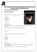 Test Bank Principles of Anatomy and Physiology 16th Edition Tortora All Chapters (1-29) | A+ ULTIMATE GUIDE 2022..