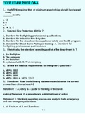 TCFP EXAM PREP 100% CORRECT QUESTIONS AND ANSWERS GRADED A+