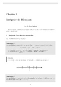 Intégrale de riemann