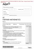 2024 AQA AS FURTHER MATHEMATICS 7366/1 Paper 1 Question Paper &Mark Scheme (Merged) June 2024 [VERIFIED]