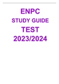 ENPC STUDY GUIDE TEST 2023/2024.