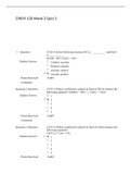 CHEM 120 Quiz 3 (Version 1), CHEM 120: Introduction to General, Organic & Biological Chemistry with Lab, Verified and Correct Answers, Chamberlain College of Nursing.