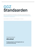 Zorgstandaard Alcohol Problematisch alcoholgebruik en alcoholverslaving 2017 - GGZ Standaarden