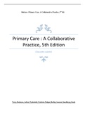  Test Bank for Primary Care A Collaborative Practice 5th Edition Buttaro
