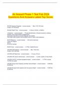 Air Assault Phase 1 Test Feb 2024 Questions And Answers Latest Top Score.