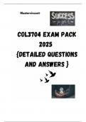 COL3704 EXAM PACK 2025  {DETAILED QUESTIONS AND ANSWERS }