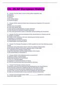 Ch. 25 AP EUROPEAN HISTORY EXAMS QUESTIONS AND ANSWERS