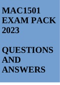 MAC1501 EXAM PACK 2023