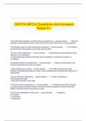 OPOTA SPO's Questions And Answers Rated A+.