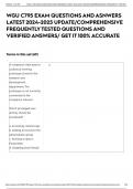 WGU C795 EXAM QUESTIONS AND ASNWERS LATEST 2024-2025 UPDATE/COMPREHENSIVE FREQUENTLY TESTED QUESTIONS AND VERIFIED ANSWERS/ GET IT 100% ACCURATE