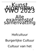 Kunst Algemeen: samenvatting ALLE examenstof, VWO en HAVO  2023