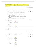 MAT510 Midterm Exam Questions with Answers 