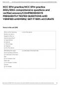 NCC EFM practice/NCC EFM practice 2024/2024 comprehensive questions and verified answers/COMPREHENSIVE FREQUENTLY TESTED QUESTIONS AND VERIFIED ANSWERS/ GET IT 100% ACCURATE