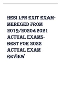 HESI LPN FUNDAMENTALS EXAM PACK-MEREGED FROM- 2019/2020/2021 -ACTUAL EXAM-