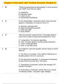  Chapter 9 test bank with Verified Answers Graded A+