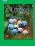 Nutrition For Healthy Living 5th Edition By Wendy Schiff Test Bank.