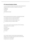 ATI maternal Newborn Retake/99 Questions and Answers/A+ Graded