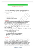 1.	A care giver who is caring for a client with a pressure ulcer applies the  recommended dressing according to hospital policy. Which standard is the care giver following? a.	Fairness  b.	Intellectual standards c.	Independent reasoning d.	Institutional p