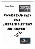 PYC4803 EXAM PACK 2025  {DETAILED QUESTIONS AND ANSWERS }