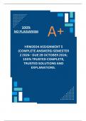 HRM2604 Assignment 5 (COMPLETE ANSWERS) Semester 2 2024 - DUE 29 October 2024; 100% TRUSTED Complete, trusted solutions and explanations.