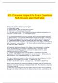   IICL Container Inspector's Exam Questions And Answers Well Illustrated.