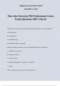 Palo Alto Networks PSE Professional Cortex Exam Questions 100% Solved.