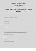 PALS 2024 Exam Questions With Correct Answers