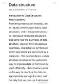 Summary -  data structures dsa