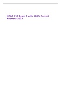 HCAD 710 Exam 3 with 100% Correct Answers 2023