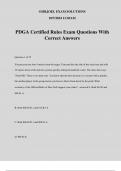 PDGA Certified Rules Exam Questions With Correct Answers