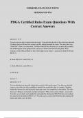 PDGA Certified Rules Exam Questions With Correct Answers