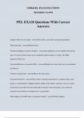 PEL EXAM Questions With Correct Answers