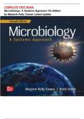 COMPLETECOMPLETE TEST BANK: Microbiology: A Systems Approach 7th Edition by Marjorie Kelly Cowan Latest Update