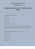 Pharmacology Exam 1 Ivy Tech Exam Study Guide