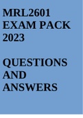 MRL2601 EXAM PACK 2023