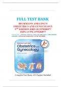 Test Bank For Beckmann and Ling-s Obstetrics and Gynecology 9th Edition By Robert Casanova 9781975180577 All Chapters 1-50 LATSET 2024-2025