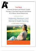 Test Bank for Maternity Newborn and Women’s Health Nursing: A Case-Based Approach 2nd Edition by: O’Meara. Newest Edition 2024.