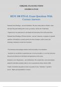 REM 100 FINAL Exam Questions With Correct Answers