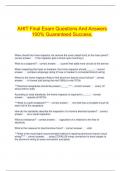  AHIT Final Exam Questions And Answers 100% Guaranteed Success.